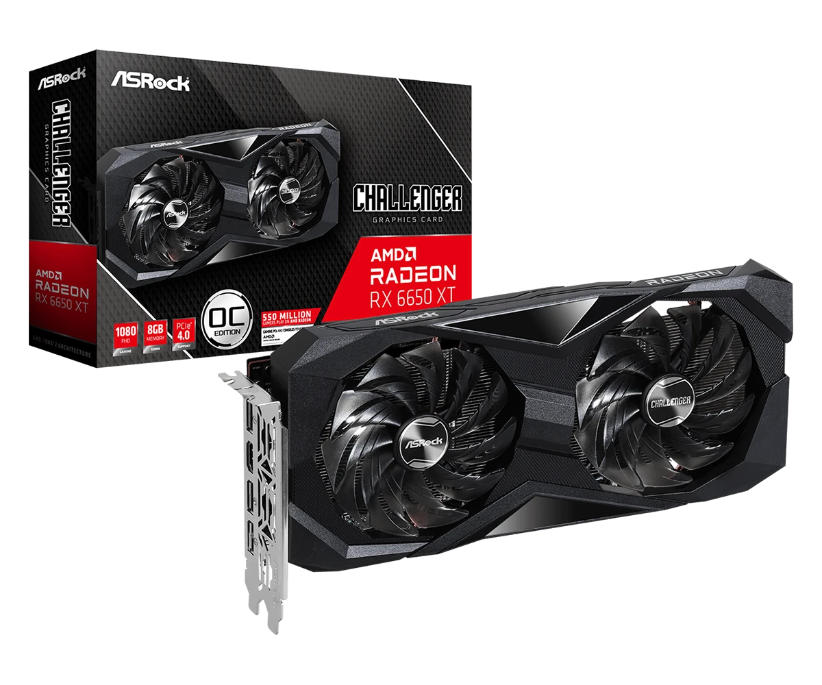 ASRock Radeon RX 6650 XT Challenger D 8GB OC